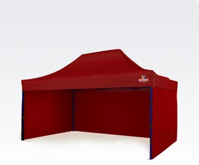 Cort evenimente 3x4,5m - cu 3 pereți - Rosu