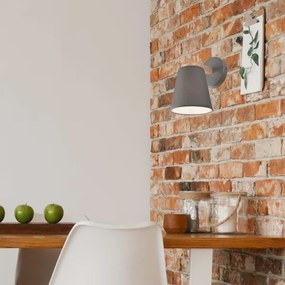 Aplica de perete ELLIE 1xE27/60W/230V gri