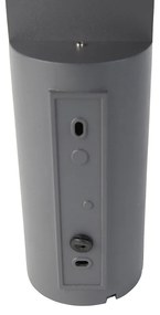 Lampă de perete exterioară modernă gri închis cu LED inclus - Harry