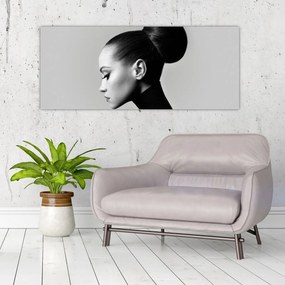 Tablou - Profilui femeii frumoase (120x50 cm)