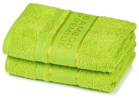 Set 2 prosoape 4Home Bamboo Premium verde, 50 x 100 cm