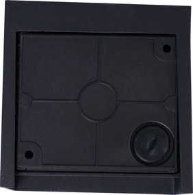 Lampă de perete modernă neagră cu LED inclus IP44 - Edwin Quadro