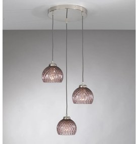 Lustra moderna cu 3 pendule design italian 10006 Amethyst