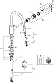 GROHE 32663003 - Baterie pentru chiuvetă CONCETTO 360 mm crom lucios