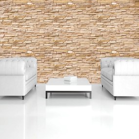 Fototapet - Perete din nisip și cărămizi (152,5x104 cm)