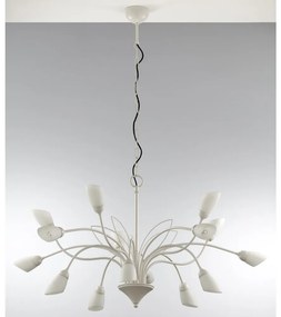 Jupiter 2062 - Candelabru pe lanț GLORIOSA 15xG9/14W/230V crem