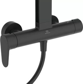 Coloana de dus cu baterie monocomanda negru mat Ideal Standard Alu+