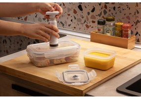 Set 3 recipiente pentru stocare alimente și pompă cu vacuum Compactor Food Saver