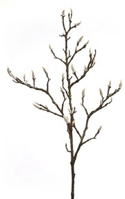 Crenguta flori artificiale Magnolia, Fibre artificiale, Maro inchis, 101.50 cm