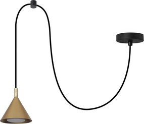 Brilagi - Lustră suspendată pe cablu CONE SINGLE SPIDER 1xGX53/15W/230V aurie