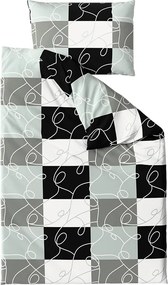 Lenjerie de pat din polibumbac KASPARO POLY gri Dimensiune lenjerie de pat: 70 x 90 cm | 140 x 200 cm