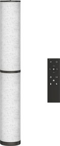 HOMCOM Lampă de Podea cu Telecomandă și Reglaj Temperatură 3000-6000K, Abajur din Material Textil, Ø20x135 cm, Bej | Aosom Romania