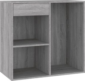 vidaXL Dulap de cosmetice, gri sonoma, 80x40x75 cm, lemn prelucrat