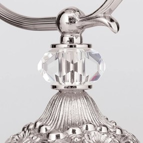 Veioza, Lampa de masa design clasic LA BOHEME, argintiu antic