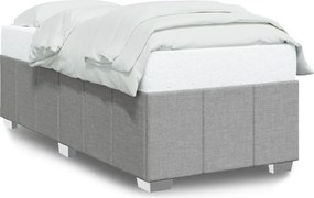 vidaXL Cadru de pat fără saltea, gri deschis, 80x200 cm, textil