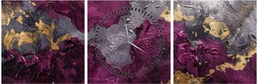 Tablou - Texturizarea abstracției (cu ceas) (90x30 cm)