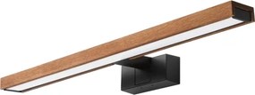 Brilagi-LED Lumină pentru oglindă de baie WOODY MIRROR 3 în 1 LED/12W/230V 60 cm IP44 negru/stejar