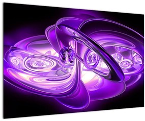 Tabloul fractalilor în violet (90x60 cm)