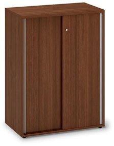 Dulap mediu cu uși glisante ProOffice 80 x 45 x 106,3 cm, nuc