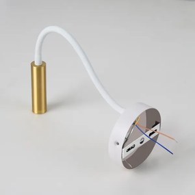 Lampă flexibilă dimabilă de perete Brilagi MAYA 1xG9/4W/230V alb/auriu