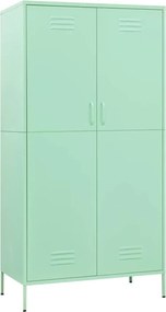 vidaXL Șifonier, verde mentă, 90x50x180 cm, oțel