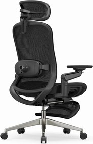 RESIGILAT- SYNO-H-MF Scaun ergonomic, suport lombar cu Masaj, sezut translatabil, cotiere 6D, tetiera 2D, suport picioare, Mesh, Negru