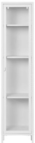 Vitrină albă din metal 40x180 cm Brisbane – House Nordic