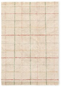 Covor crem lavabil, țesut manual din bumbac 90x130 cm Color Lines – Lorena Canals