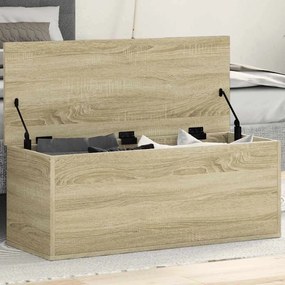 vidaXL Cutie de depozitare, stejar sonoma, 90x35x35 cm, lemn prelucrat