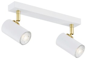 Plafoniera cu 2 spoturi design minimalist LAGOS alba