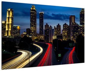 Tablou - Oraș de noapte (90x60 cm)