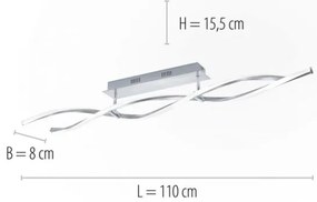 Lustră LED aplicată dimabilă POLINA 2xLED/10,2W/230V Paul Neuhaus 9143-55