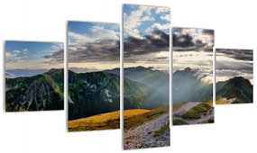 Tablou cu peisaj montan pietros (125x70 cm), în 40 de alte dimensiuni noi