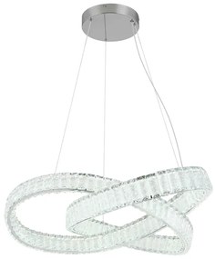 Lustră LED dimabilă pe cablu Globo 67162-110CCT MUCKY 110W/230V d. 78 cm + telecomandă