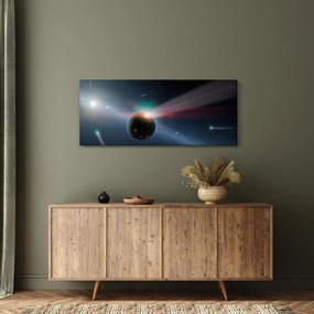 Tablou cu planetă mică (120x50 cm)