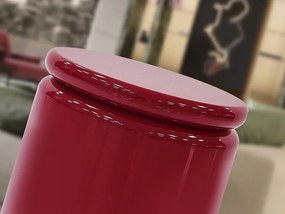 Masuta laterala rotunda din MDF Nola rosu