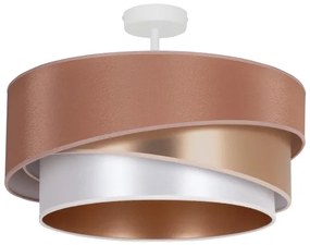 Lustră aplicată Duolla KOBO 1xE27/15W/230V d. 45 cm cupru/auriu/alb