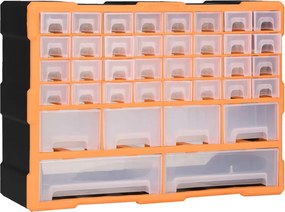 vidaXL Organizator cu 38 de sertare, 52 x 16 x 37,5 cm