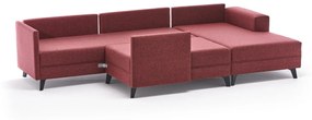 Canapea extensibilă de colț Efsun - Claret Red