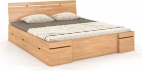 Pat lemn masiv TerraCraft Model 5 cu Sertar Fag Personalizabil