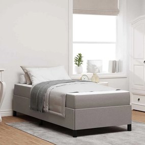 vidaXL Pat cu arcuri Crema, Negru 90 x 200 cm