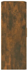 Dulap de perete, stejar fumuriu, 69,5x32,5x90 cm lemn prelucrat 1, Stejar afumat