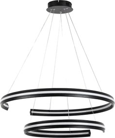Rabalux 72052 - Lampă suspendată LED reglabilă pe cablu ZADIE 80W/230V 3000-6500K negru + telecomandă