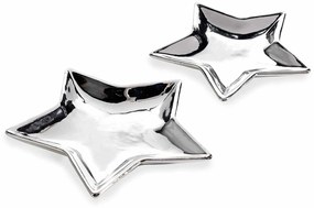 Set 2 platouri craciun stea 18x17.5 cm, 14x13.5 cm