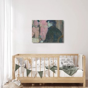 Tablou pe sticlă - Henri de Toulouse-Lautrec, Maxime Dethomas, reproducere (70x50 cm)