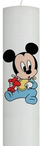 Lumanare Botez Baby Mickey cu avion 7 cm, 30 cm