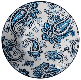 Farfurie adâncă cu model persian, albastră de 20 cm
