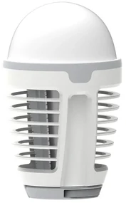 Lampă LED portabilă reîncărcabilă cu capcană pentru insecte LED/5W/1800 mAh IPX4 alb/gri