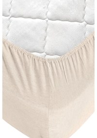 Lenjerie de pat neagră-crem din bumbac pentru pat dublu-extins și cearceaf 200x220 cm – Mila Home