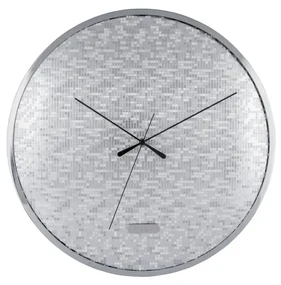 Karlsson 6005SI ceas de perete design argintiu,diametru 40 cm